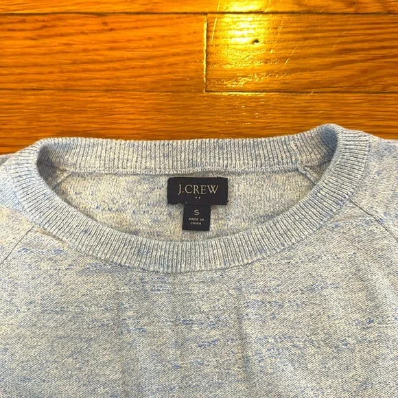 J. Crew Heather Blue Crewneck Sweater - Small - Picture 4 of 5